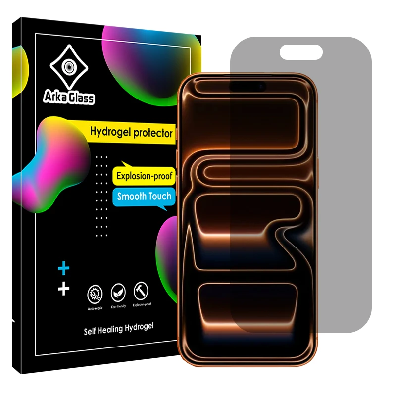 محافظ صفحه نمایش حریم شخصی آرکا گلس مدل Tough مناسب برای گوشی موبایل اپل iPhone 17 Pro
