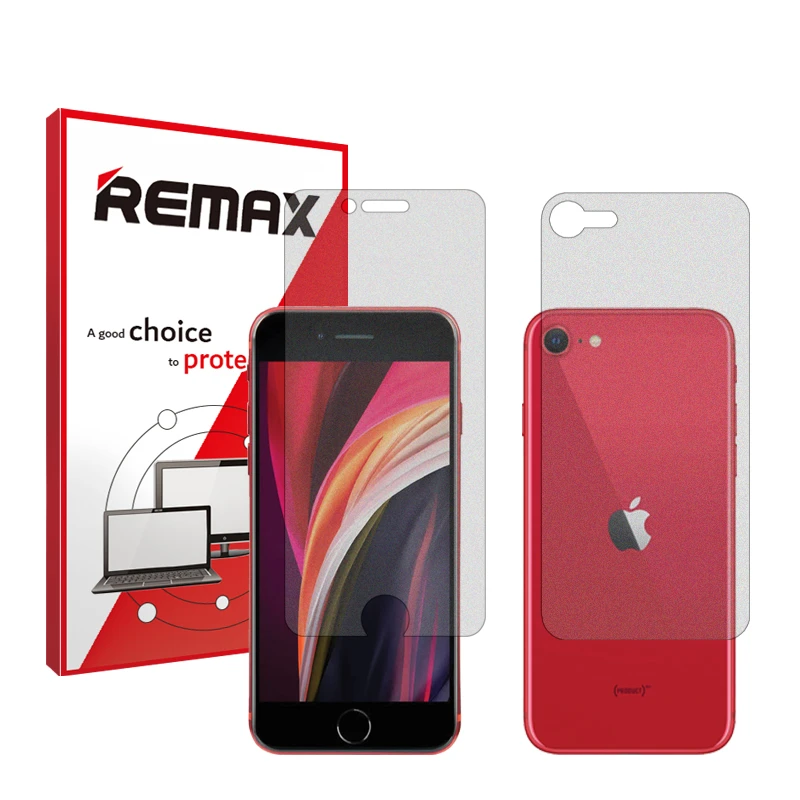 محافظ صفحه نمایش مات ریمکس مدل HyMTT مناسب برای گوشی موبایل اپل iPhone SE (2020) به همراه محافظ پشت گوشی