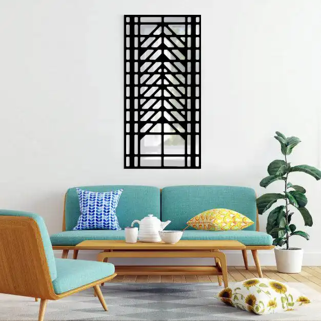 آینه پلکسی گلس طرح شکل هندسی کد 002