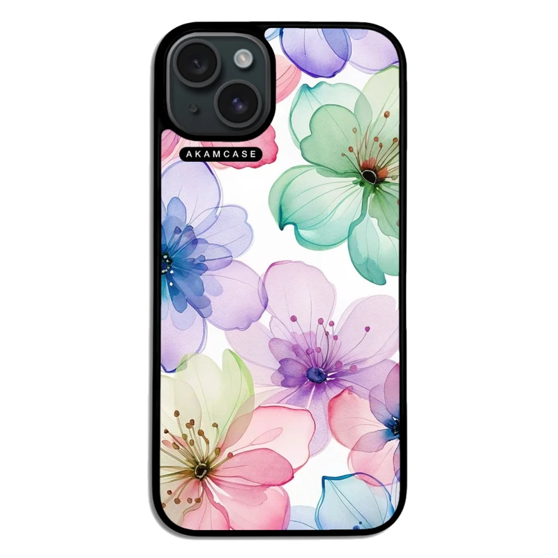 کاور آکام مدل AMC-WA15PLUS-FLOWERS-34 مناسب برای گوشی موبایل اپل iPhone 15 Plus