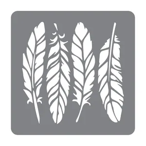 شابلون طرح پر پرندگان کد 30cm