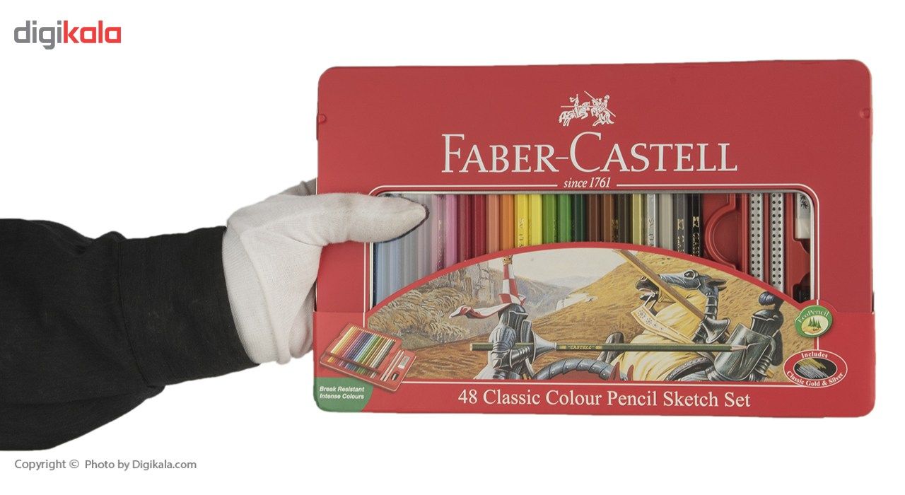 مداد رنگی 48 رنگ فابر-کاستل مدل Sketch
