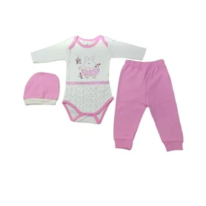ست 3 تکه لباس نوزادی مدل rabbit
