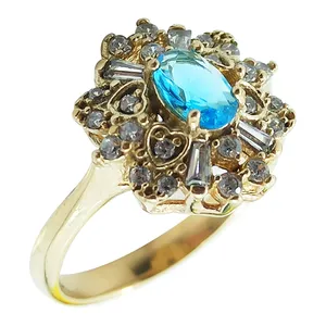 انگشتر زنانه مدل توپاز کد ys-As3