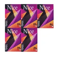 کاغذ A4 نایس مدل V1200 پنج بسته 500 عددی