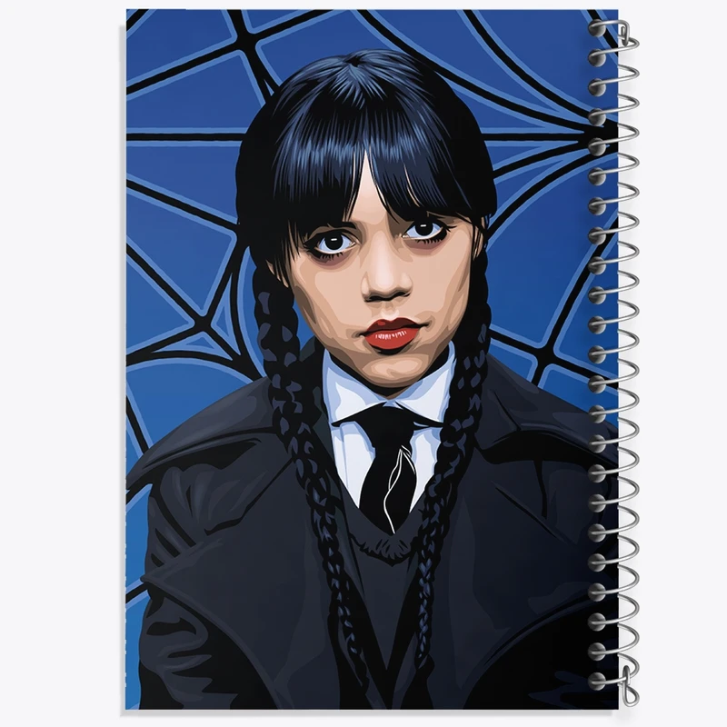 دفتر شطرنجی 50 برگ خندالو مدل ونزدی (Wednesday) کد F2445