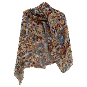 شال زنانه مدل نخی هاوایی کد 8802