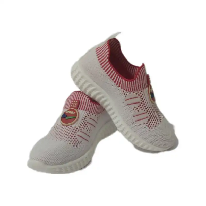 کفش راحتی بچگانه  مدل جورابی رنگ سفید