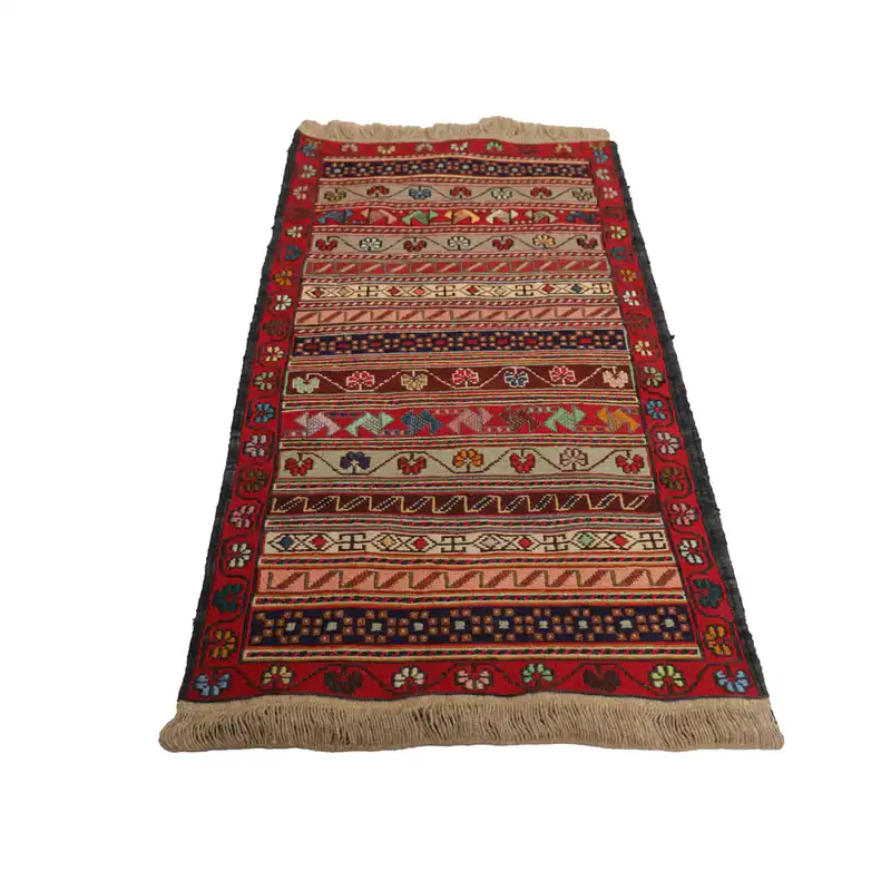 گلیم دستبافت نیم متری مدل ورنی کد 4010861