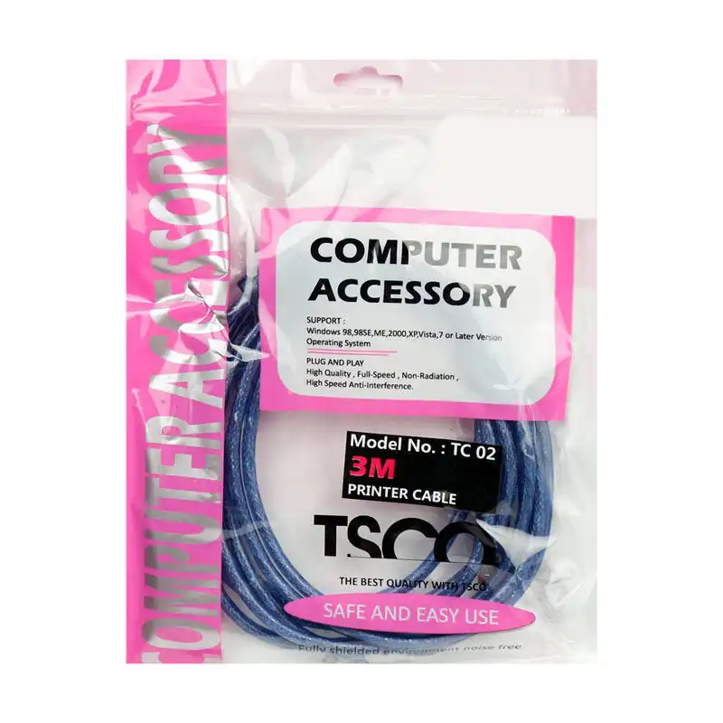 کابل USB پرینتر تسکو مدل TC 02 طول 3 متر