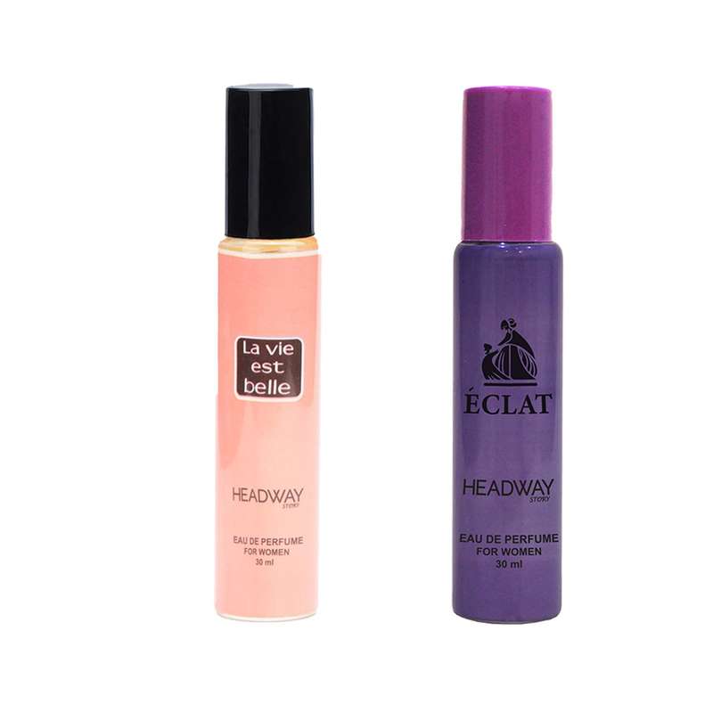 عطر جیبی زنانه هدوی استوری مدل لانوین اکلت و لانکوم لاویه بل حجم 30 میلی لیتر مجموعه 2 عددی عطر جیبی زنانه هدوی استوری مدل لانوین اکلت و لانکوم لاویه بل حجم 30 میلی لیتر مجموعه 2 عددی