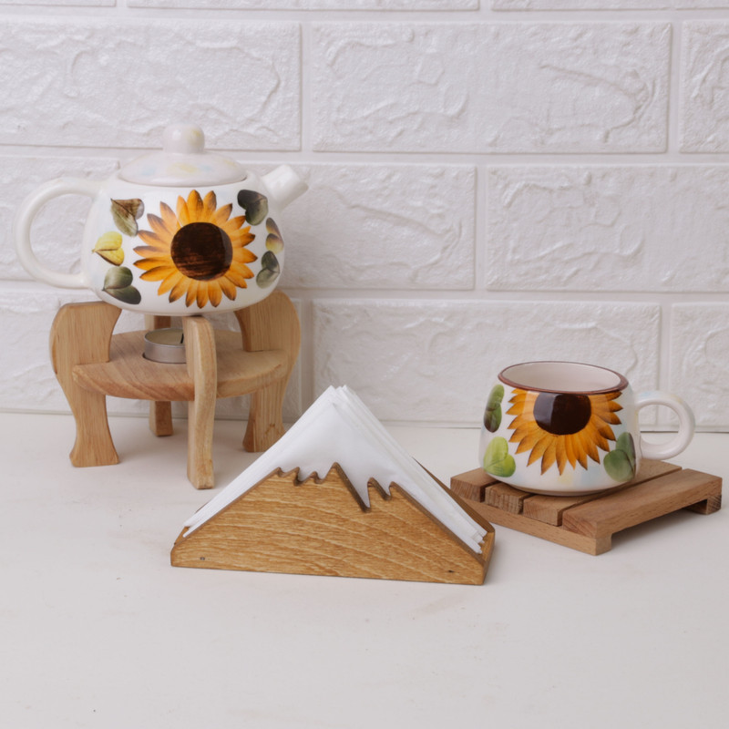 جای دستمال کاغذی مدل چوبی کوه