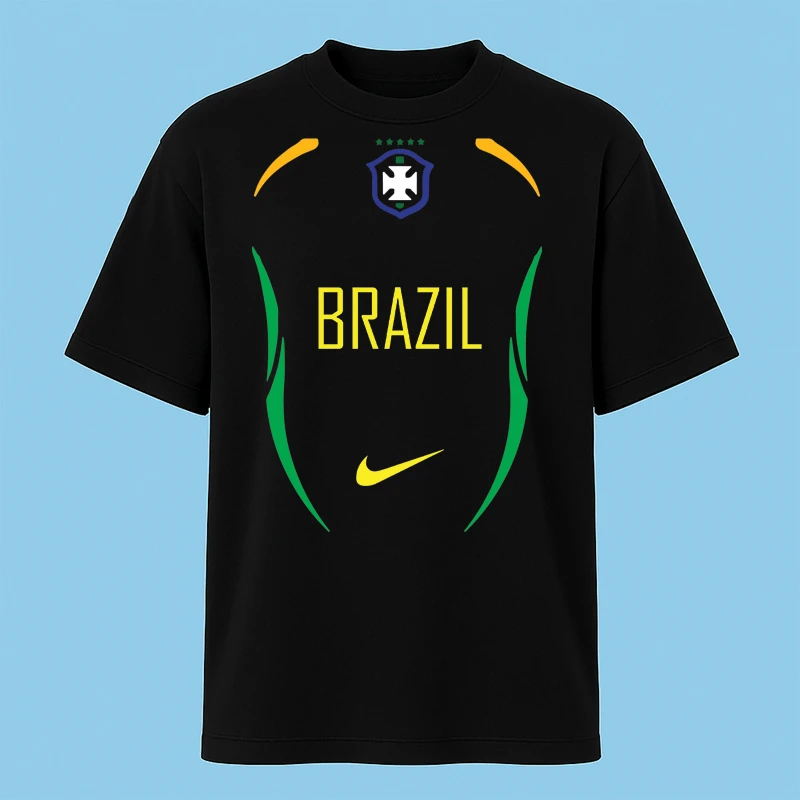 تی‌شرت آستین کوتاه مردانه مدل کیت برزیل کد V11