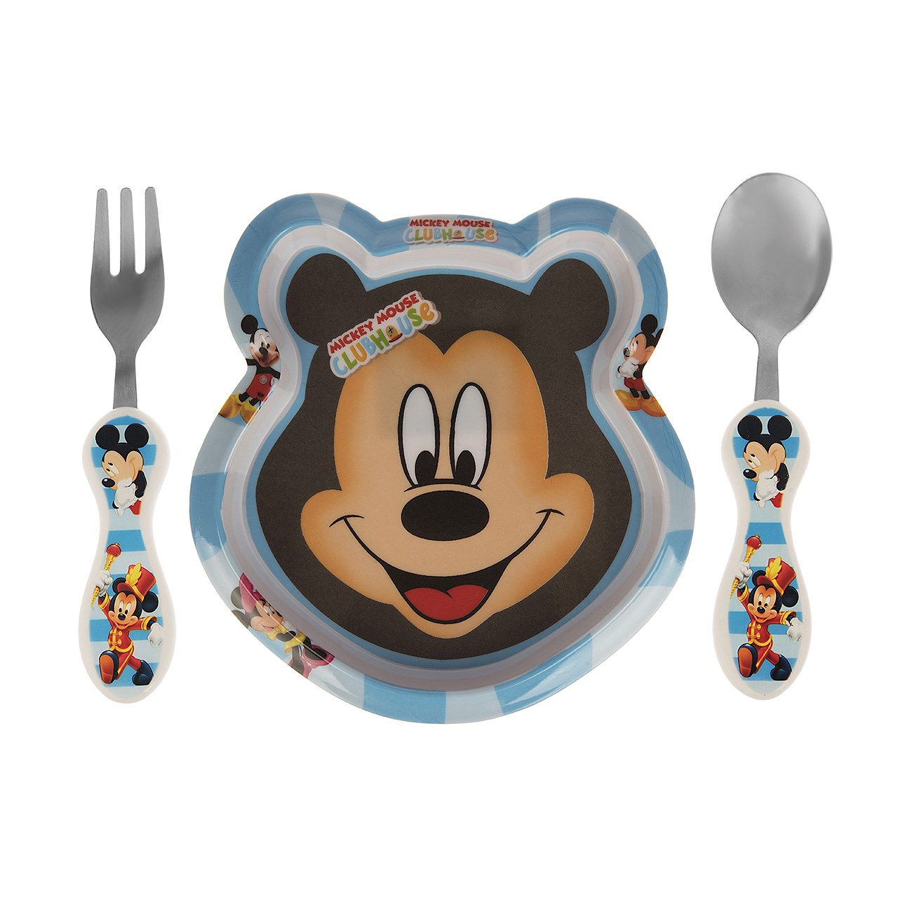 ست 3 تکه غذاخوری کودک کیدکر مدل Mickey Mouse
