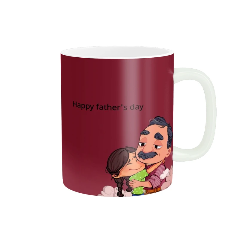 ماگ پادآفرین مدل روز پدر روز مرد طرح روز پدر مبارک کد p3376