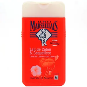 شامپو بدن ال پی ام مدل Lait de Coton and Coquelicot حجم 250 میلی لیتر