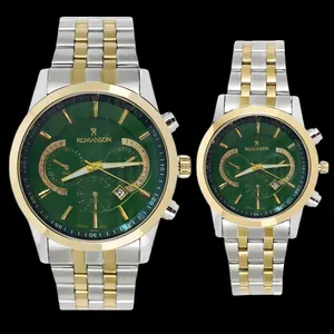 ست ساعت مچی عقربه‌ای کوارتز زنانه و مردانه مدل RM_طرح کوکو کد 02