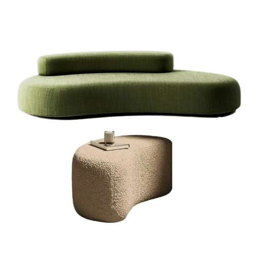 مبل راحتی 3 نفره مدل Uro همراه با جلو مبلی