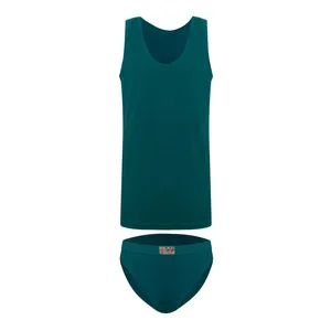 ست شورت و زیرپوش مردانه تن تاب مدل 11 رنگ یشمی