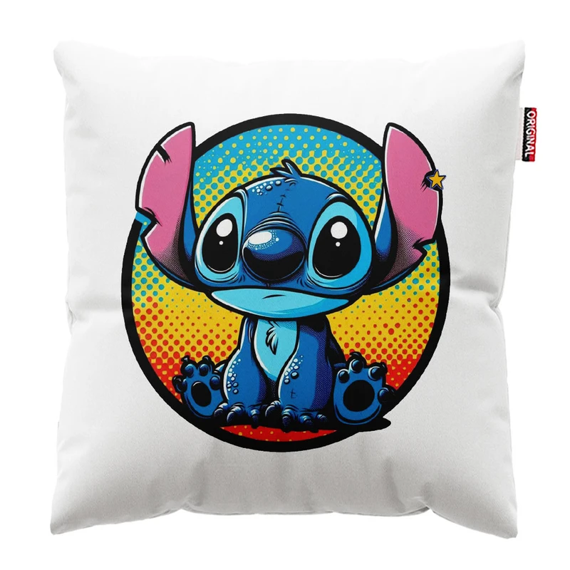 کوسن پاد آفرین طرح کارتونی استیچ کد 2329 سایز 30*30 سانتی متر