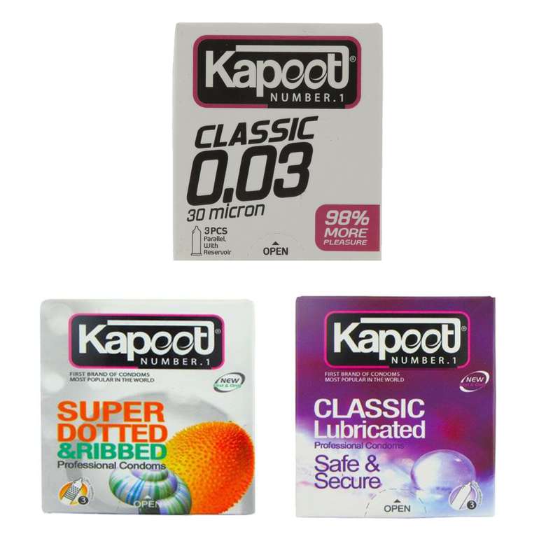 کاندوم کاپوت مدل Dotted Lubricated Classic مجموعه 3 عددی کاندوم کاپوت مدل Dotted Lubricated Classic مجموعه 3 عددی