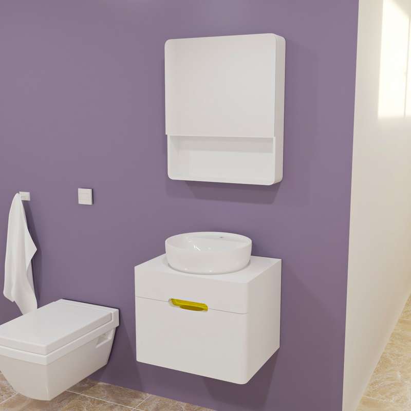 ست کابینت و روشویی مدل lux1150 به همراه اینه و باکس