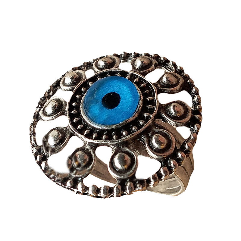 انگشتر زنانه مدل چشم و نظر عثمانی کد ANC-E2 انگشتر زنانه مدل چشم و نظر عثمانی کد ANC-E2