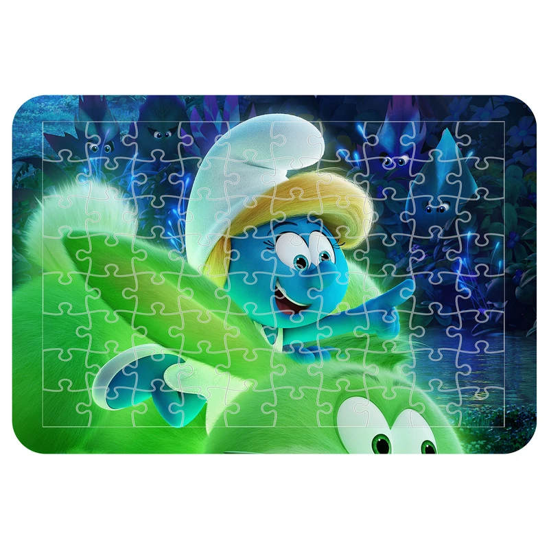 پازل 54 تکه مدل CHB1168 طرح انیمیشن اسمورف ها