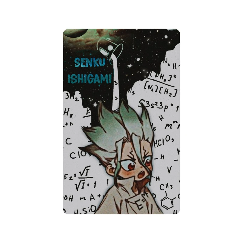 استیکر کارت مدل انیمه طرح سنکو ایشیگامی دکتر استون Senku Ishigami dr stone کد 5964