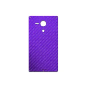 MAHOOT Purple-Fiber Cover Sticker for Sony Xperia SP