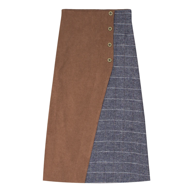 دامن زنانه مدل فون مخمل و پشمی کد BB