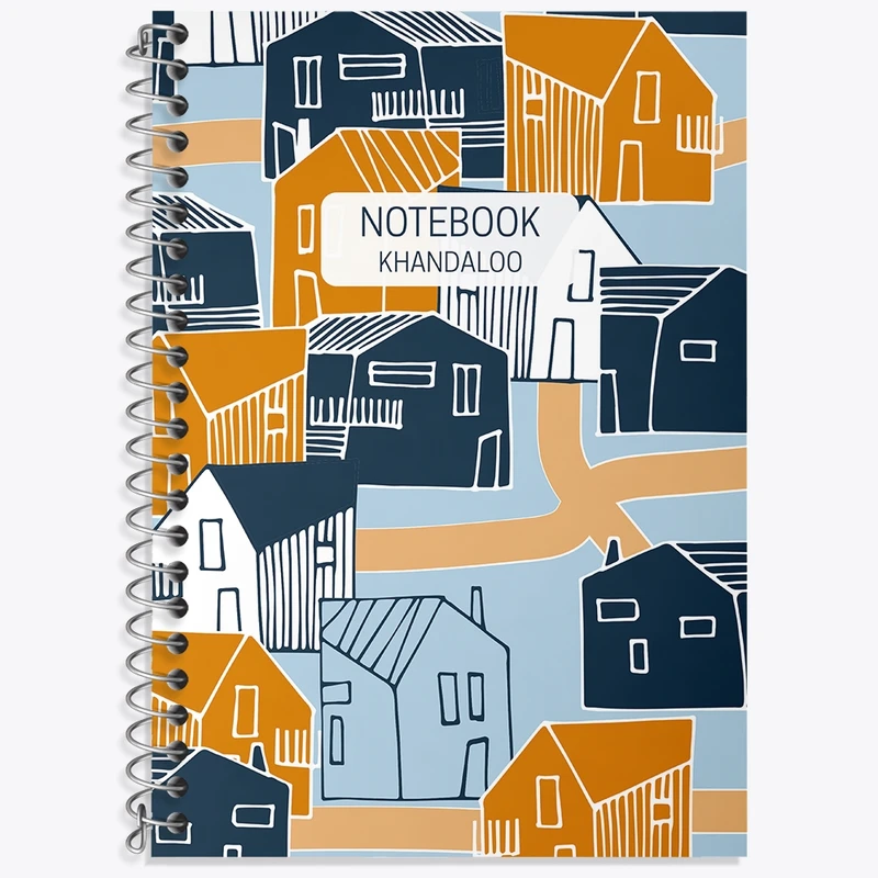 دفتر لغت 50 برگ خندالو طرح خانه کد N628