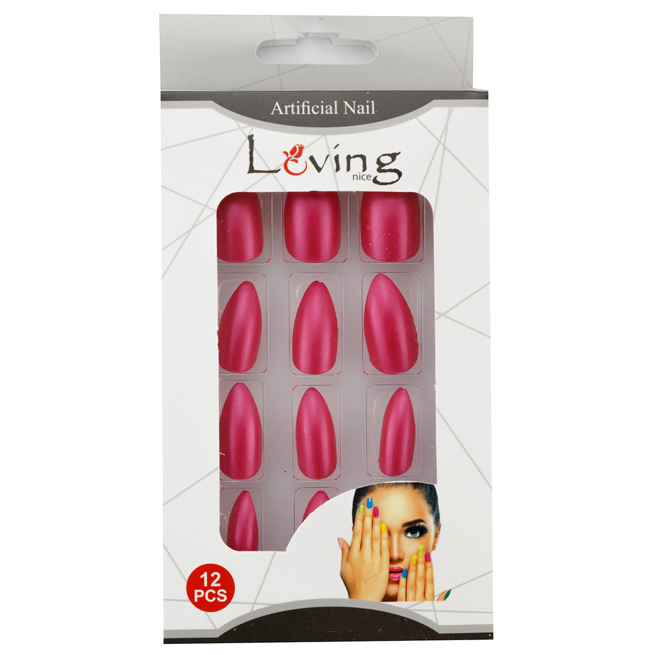ناخن مصنوعی لاوینگ نایس مدل NT409 بسته 12 عددی