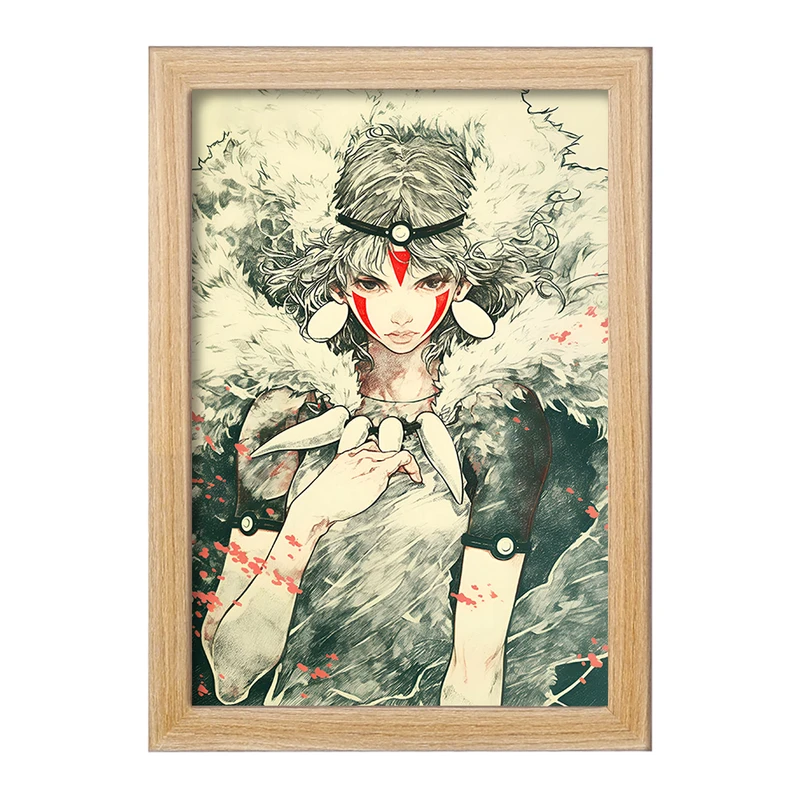 تابلو خندالو مدل دختر سرخپوستی کد F9090