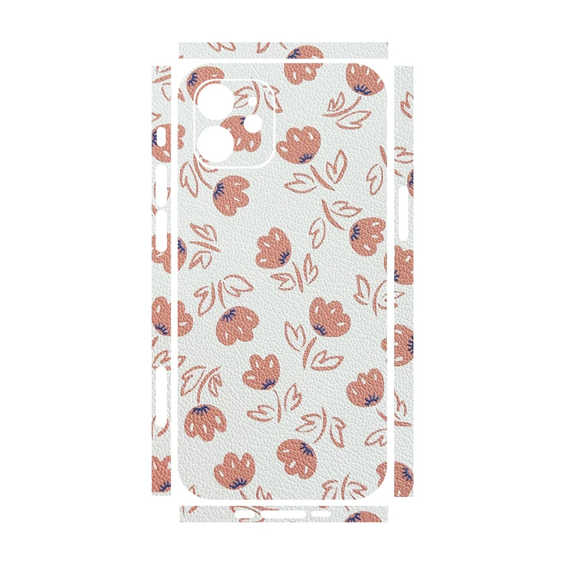 برچسب پوششی ریمکس مدل Leth طرح گل مناسب برای گوشی موبایل اپل iPhone 12