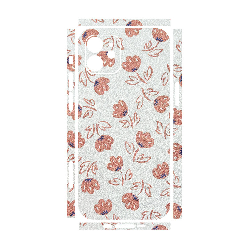 برچسب پوششی ریمکس مدل Leth طرح گل مناسب برای گوشی موبایل اپل iPhone 12