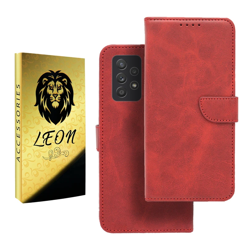 کیف کلاسوری لئون مدل Khoshi Yo مناسب برای گوشی موبایل سامسونگ Galaxy A72 4G / 5G