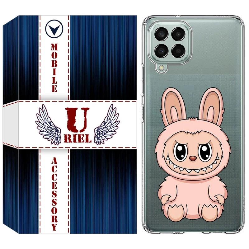 کاور یوریل مدل Clear کد 138 طرح لبوبو Labubu مناسب برای گوشی موبایل سامسونگ Galaxy A12 / A12 Nacho / M12