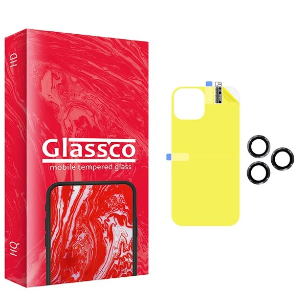 محافظ پشت گوشی گلس کو مدل CGo1 مناسب برای گوشی موبایل اپل iPhone 11 Pro Max  به همراه محافظ لنز گوشی