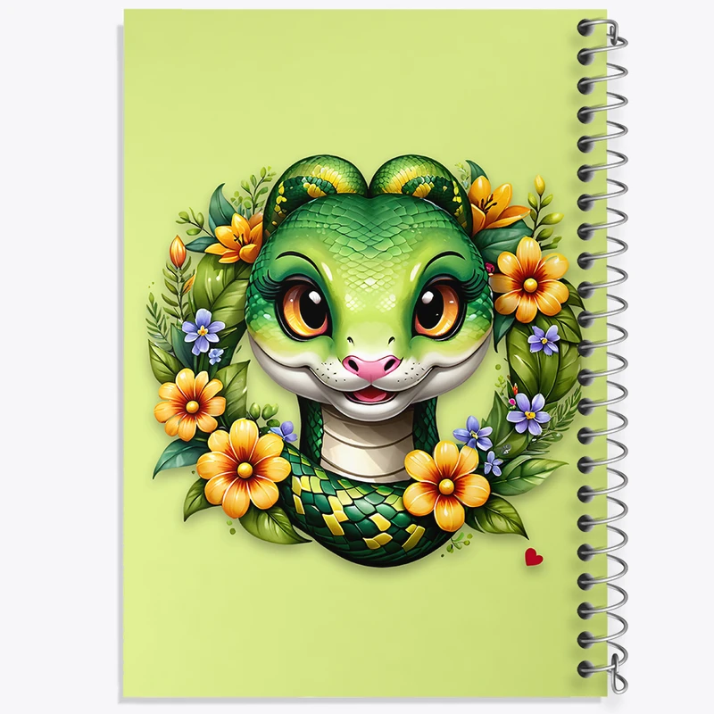 دفتر مشق 50 برگ خندالو طرح مار کیوت کد N1452