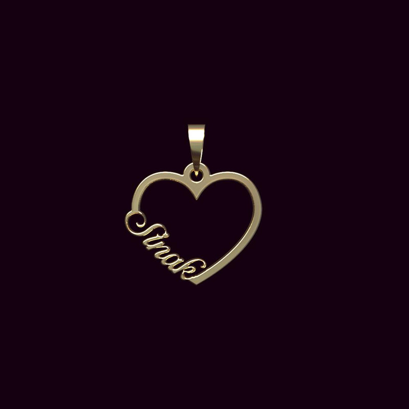 آویز گردنبند طلا 18 عیار زنانه مدوپد مدل اسم سیناک sinak کد PB1-10914