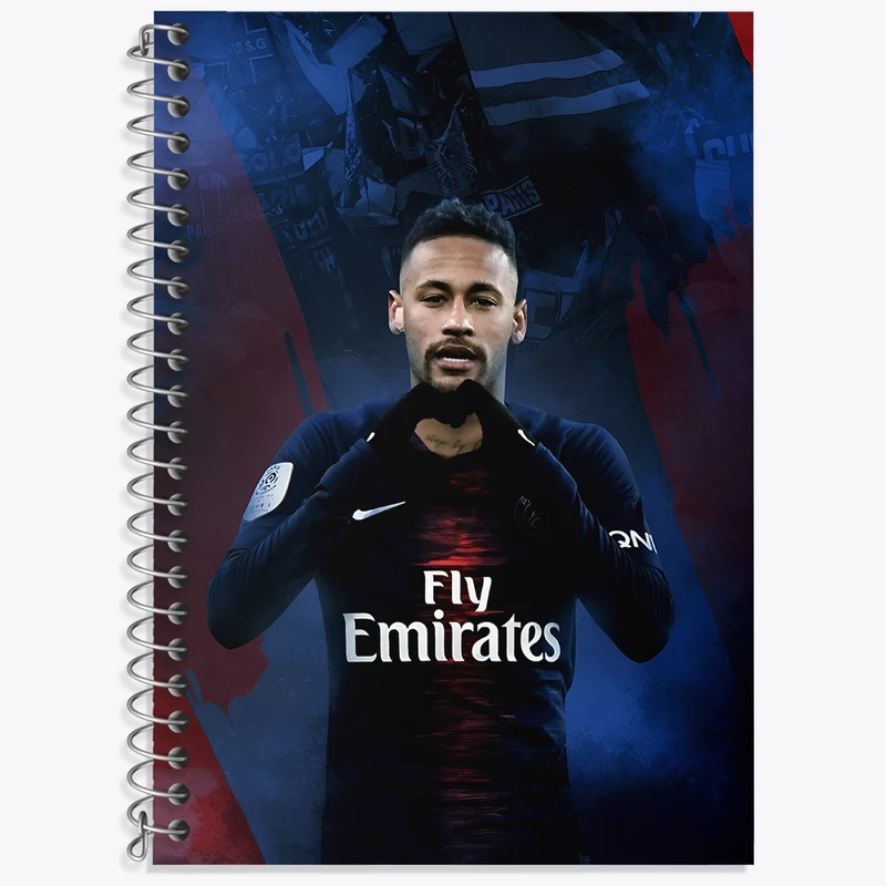 دفتر زبان 50 برگ خندالو مدل دو خط طرح نیمار جونیور کد N2791