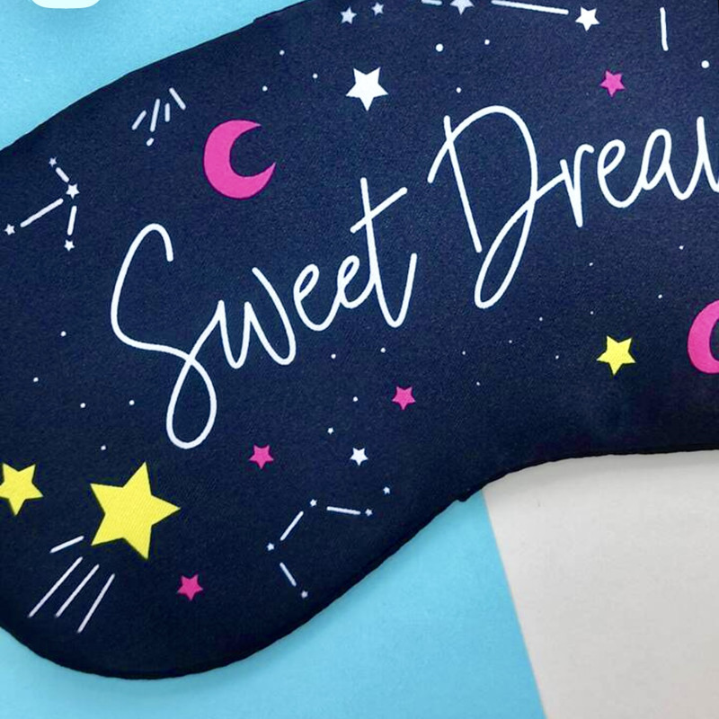 چشم بند خواب مدل کمپرس دار طرح sweet dream