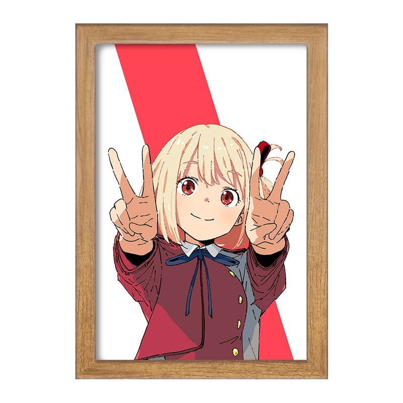 تابلو خندالو مدل چیساتو انیمه لیکوریس ریکویل Lycoris Recoil  کد 22981