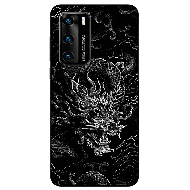 کاور مگافون طرح اژدها مدل 1897 مناسب برای  گوشی موبایل هوآوی P40 