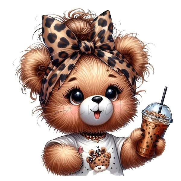 استیکر پارچه و لباس پاد آفرین مدل استیکر پارچه و لباس پاد آفرین طرح خرسی کد 1428