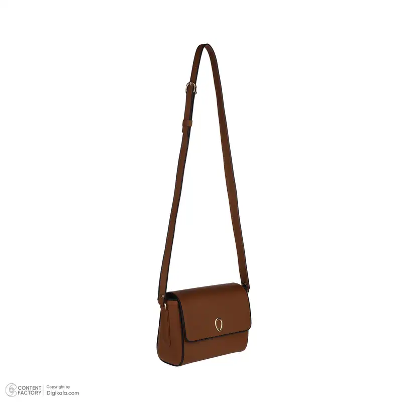 کیف دوشی زنانه اوال مدل 111 رنگ قهوه ای