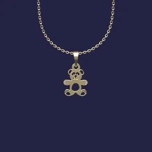 گردنبند طلا 18 عیار زنانه مدوپد مدل خرس کد Y2-1-1022