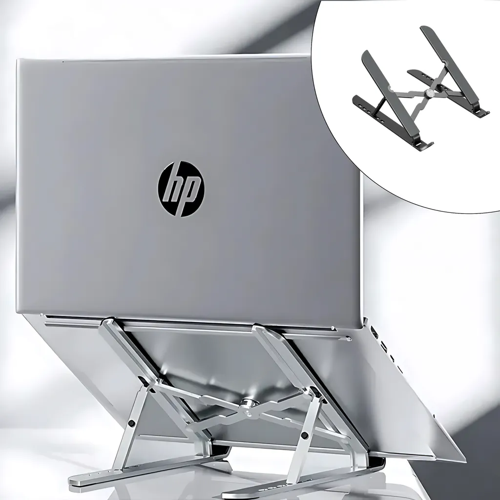 پایه نگهدارنده لپ تاپ اچ پی مدل HP ZJ10 Portable Foldable Aluminium Laptop Stand