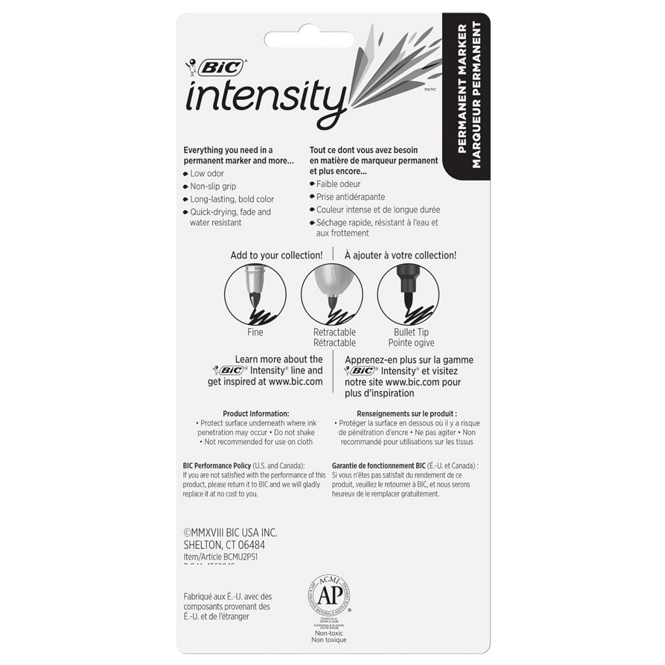 ماژیک بیک مدل Intensity  کد 5123 بسته 5 عددی